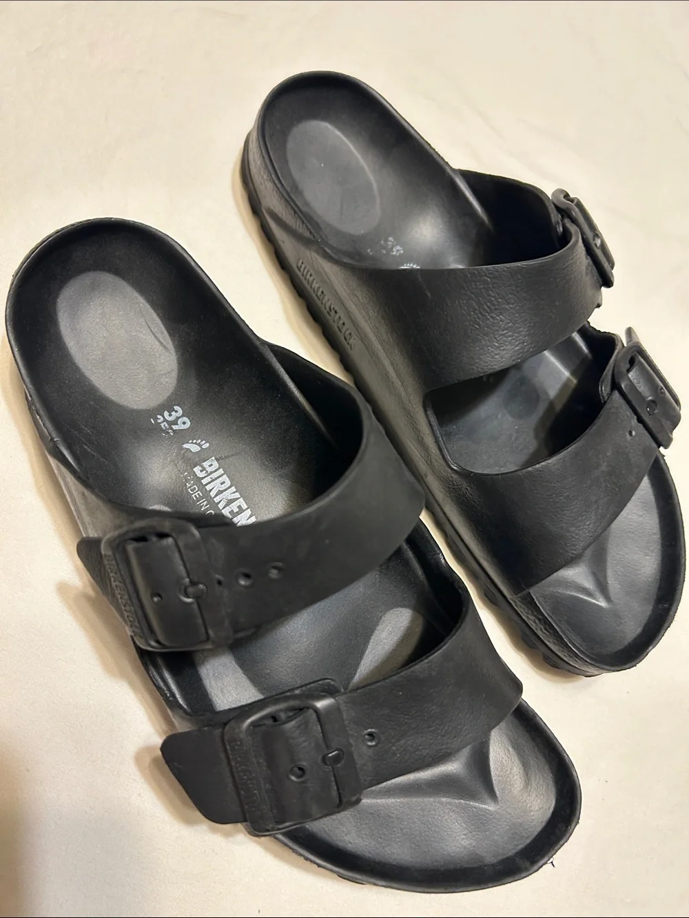 Birkenstock Black Two-Strap Men’s Sandals